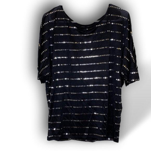Rock 47 by Wrangler women’s batwing sequin top size medium